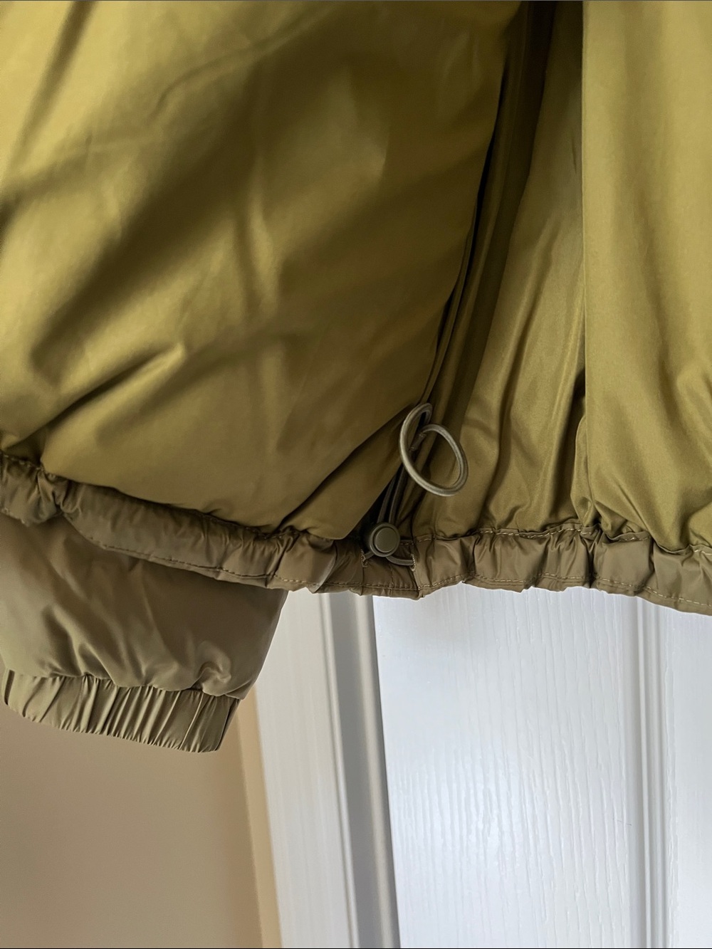 Madewell Olive Puffer Jacket with Hood - Picture 3 of 10